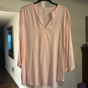 Old Navy light pink blouse